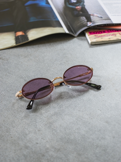 

Bellofox Unisex Violet Oval Sunglasses