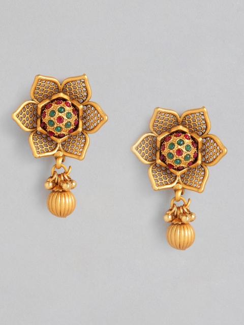 

Anouk Gold-Plated Multicoloured Floral Drop Earrings, Multi