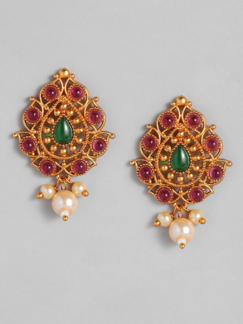 

Anouk Gold-Plated Red Classic Drop Earrings