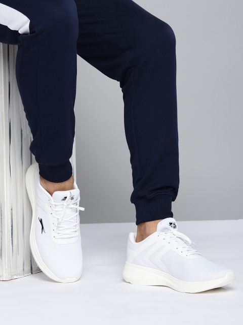 

Slazenger Men White Woven Design Mesh Running Shoes