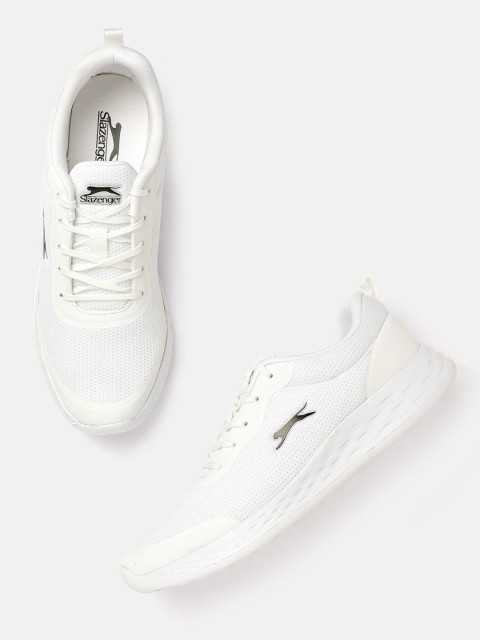 

Slazenger Men White Woven Design Running Shoes
