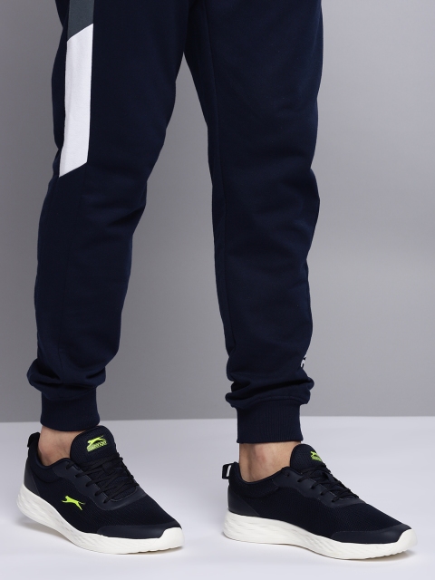 

Slazenger Men Navy Blue Woven Design Sneakers