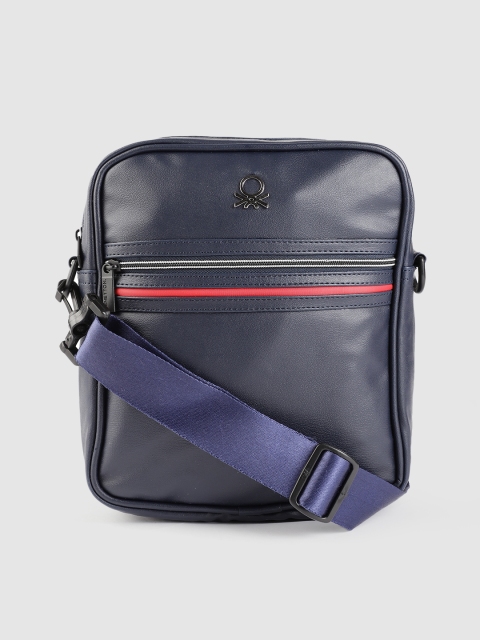 

United Colors of Benetton Unisex Navy Blue Solid Sling Bag