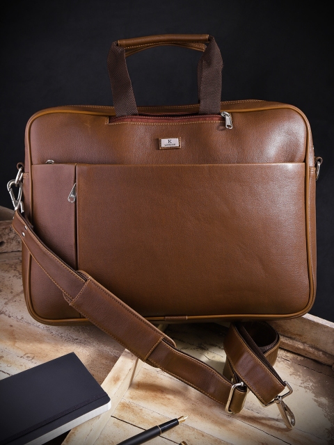 

K London Unisex Brown Messenger Bag