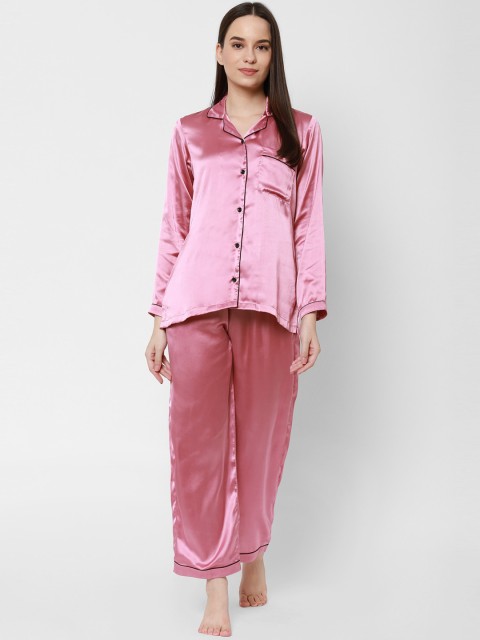 

Twenty3 Women Pink Satin Night Suit