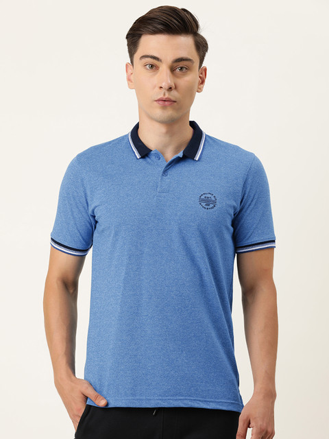 

Proline Active Men Blue Polo Collar T-shirt