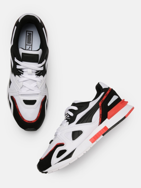 

Puma Unisex White & Black Mirage Mox Piping Colourblocked Sneakers