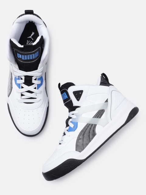 

Puma Unisex Backcourt Mid CyberWeek Sneakers, White