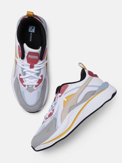 

Puma Women White x RS-Curve Bright Heights Leather Sneakers