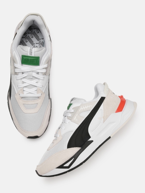 

Puma Unisex White & Black Colourblocked Mirage Sport Remix Trainers