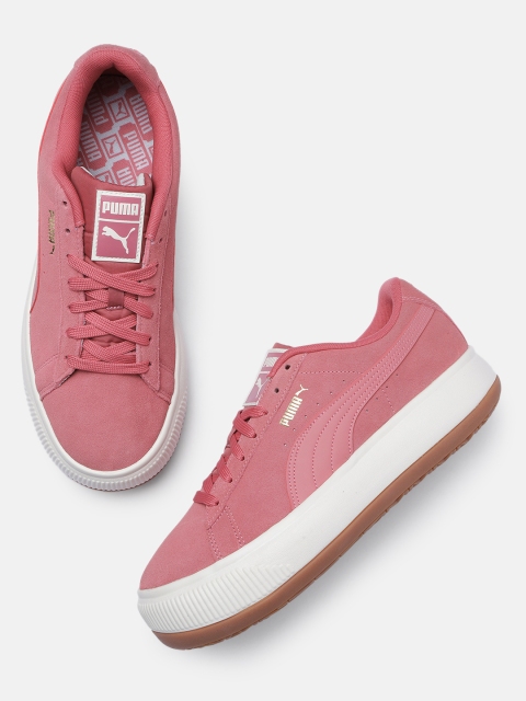 

Puma Women Pink Suede Mayu Sneakers