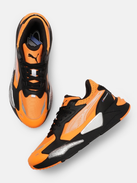 

PUMA Motorsport Unisex Orange & Black Colourblocked BMW M Motorsport RS-Z Sneakers