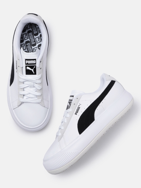 

Puma Women White Suede Mayu Mix Sneakers