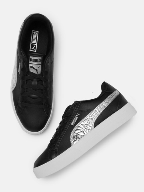 

Puma Women Black Leather Sneakers