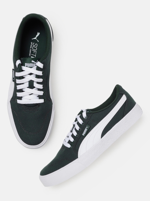 

Puma Unisex Green & White C-Skate Vulc Skateboarding Shoes