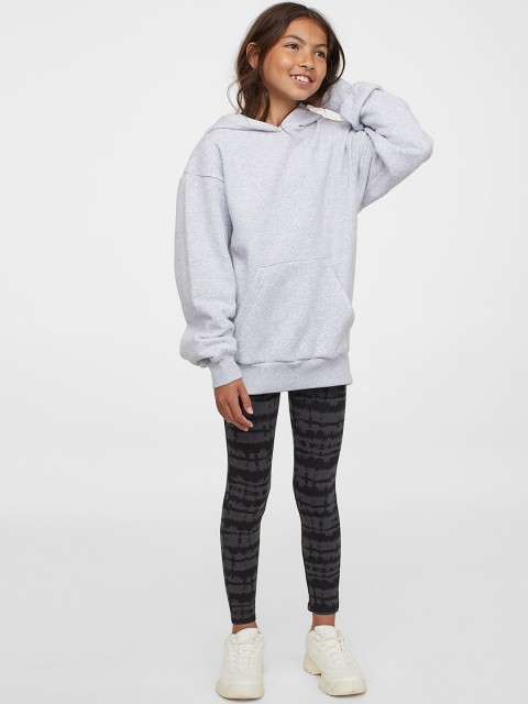 

H&M Girls Grey & Black Leggings
