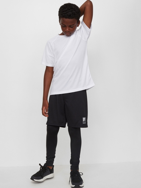 

H&M Boys Black Sports Tights With Shorts