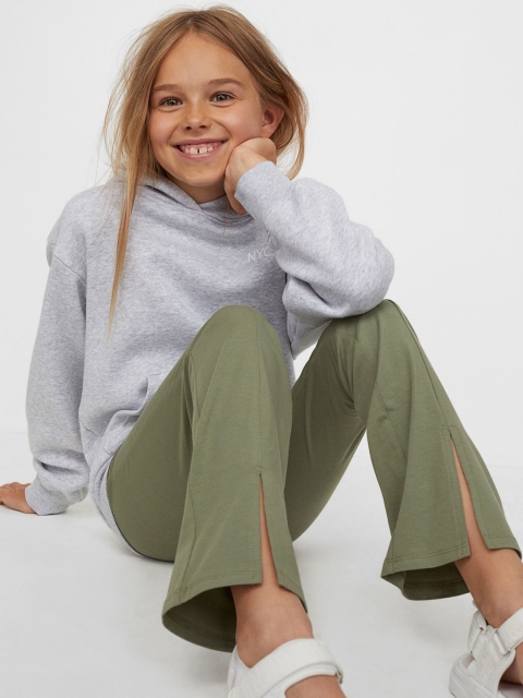 

H&M Girls Olive Flared Leggings