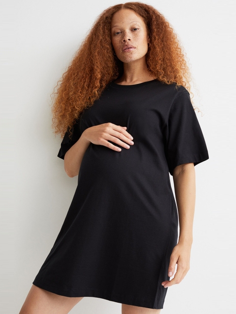 

H&M Black MAMA Cotton T-shirt Dress