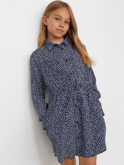 

H&M Girls Blue Shirt dress