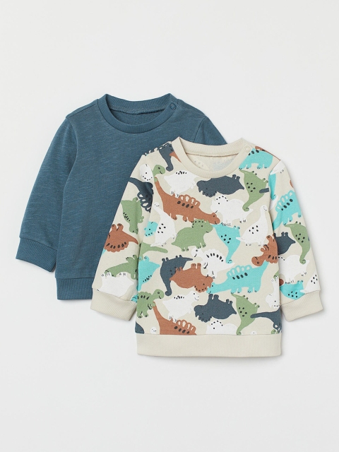 

H&M Boys 2-pack cotton sweatshirts, Blue