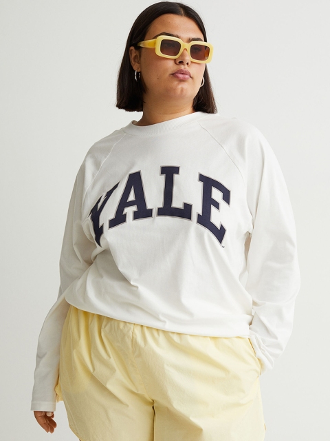 

H&M Women White H&M+ Printed top