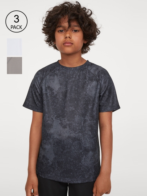 

H&M Boys 3-Pack Sports Tops, White