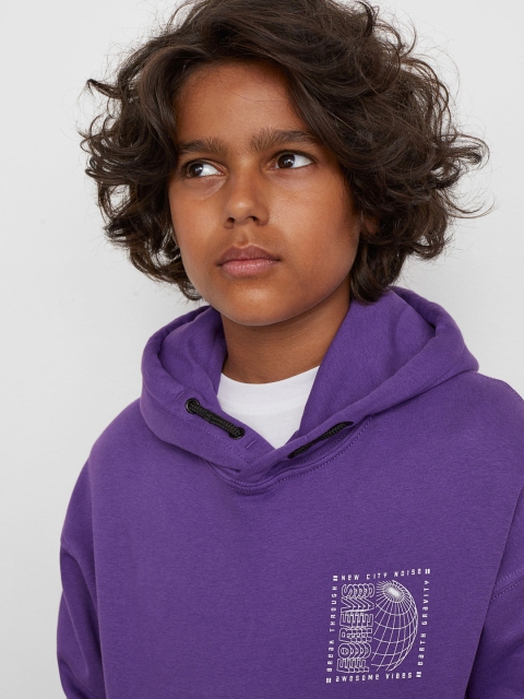 

H&M Boys Purple Oversized Hoodie
