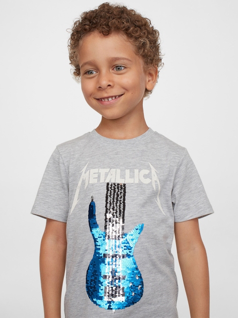 

H&M Kids Grey Reversible Sequin T-shirt