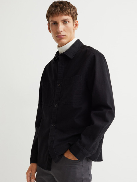 

H&M Black Regular Fit Shirt jacket