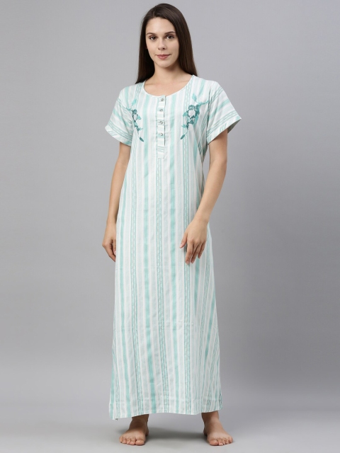 

GOLDSTROMS White Striped Maxi Nightdress