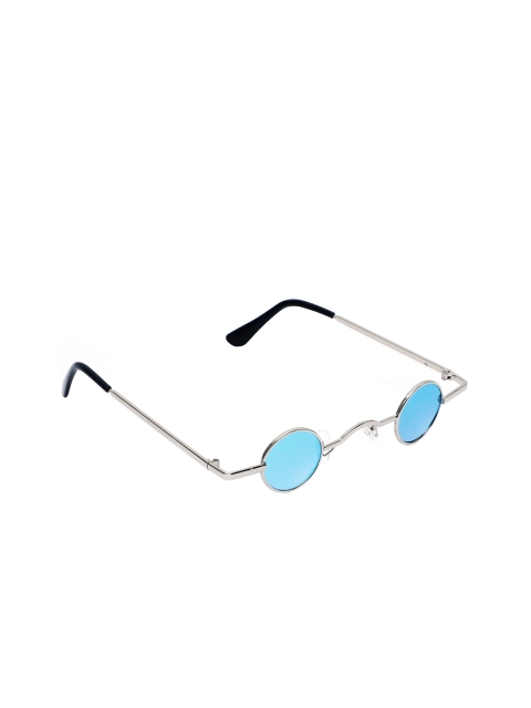 

Floyd Unisex Silver & Blue Round Sunglasses 71_SILVER_ICE