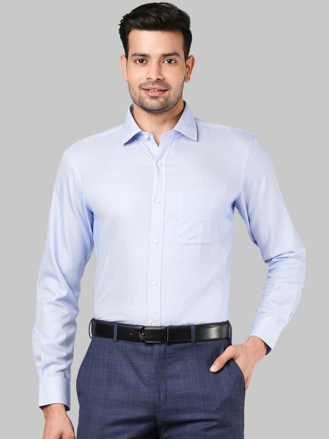 

Raymond Men Blue Solid Formal Shirt