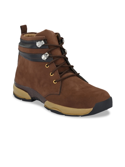 

BUCIK Men Brown Flat Boots