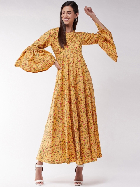

InWeave Yellow Floral Maxi Dress