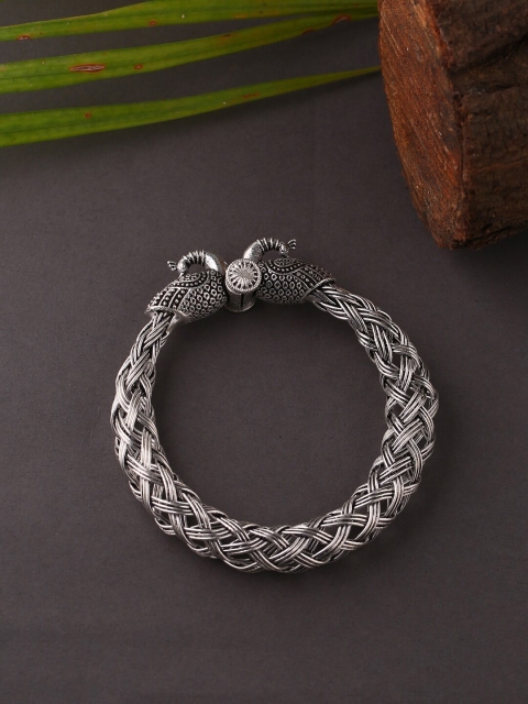 

Infuzze Oxidised Silver-Plated Bangle