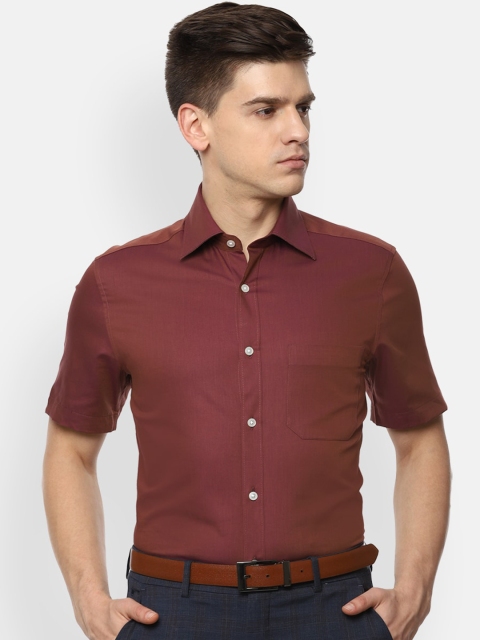 

Louis Philippe Men Maroon Opaque Casual Shirt