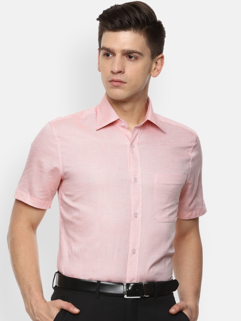 

Louis Philippe Men Pink Opaque Casual Shirt