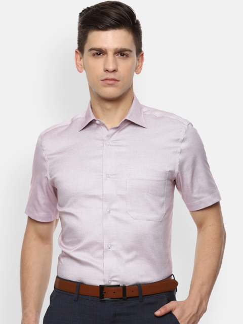 

Louis Philippe Men Purple Opaque Striped Casual Shirt