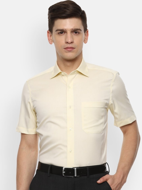 

Louis Philippe Permapress Men Yellow Opaque Casual Shirt