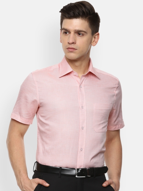 

Louis Philippe Men Pink Opaque Casual Shirt