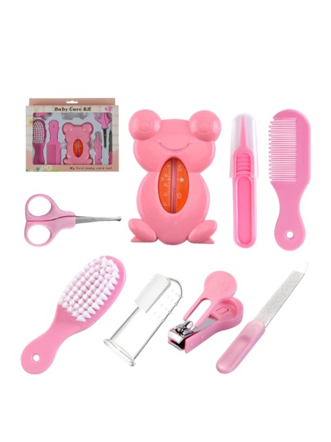 

GUCHIGU Baby Nail Cutter Grooming Kit for Infant Sustainable Manicure Set Baby Care Kit, Pink