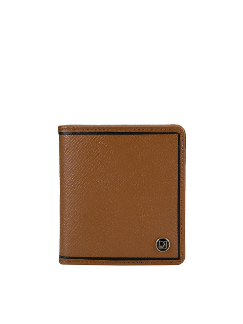 

Da Milano Men Brown Leather Three Fold Wallet