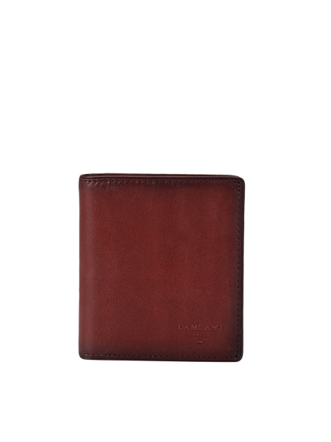 

Da Milano Men Burgundy Solid Two Fold Wallet