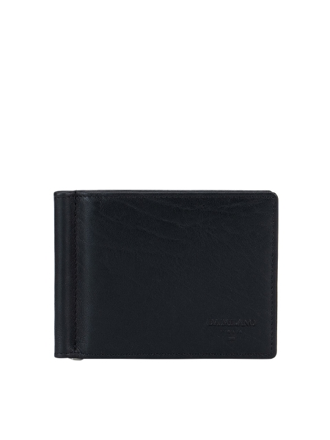

Da Milano Men Black Leather Two Fold Wallet