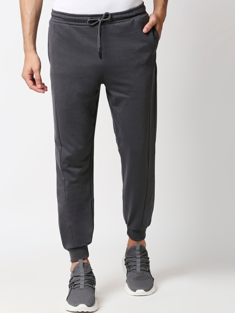 

Bewakoof Men Grey Solid Cotton Joggers