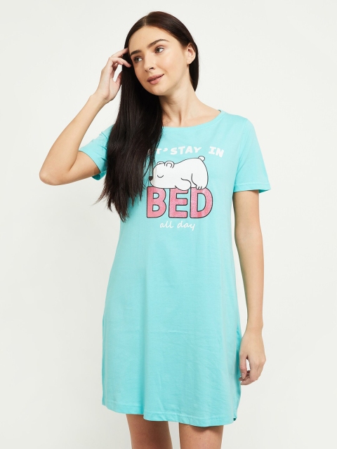 

max Blue Printed Nightdress
