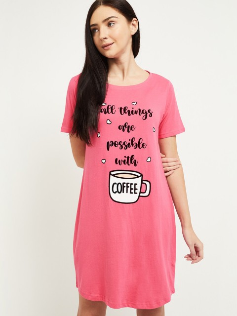 

MAX Printed Pink Sleep Shirt