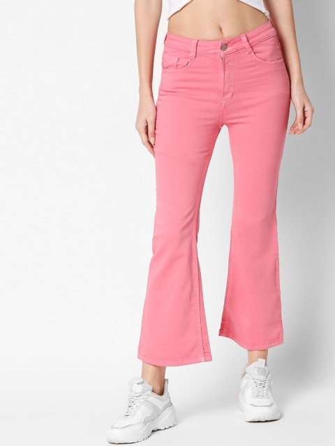 

AMMARZO Women Pink Mid-Rise Bootcut Jeans