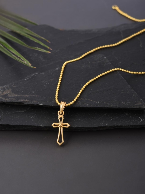 

Tistabene Men Gold-Plated Cross Pendant